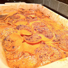 Spicy Sweet Potato-Coconut Gratin