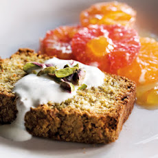 Pistachio and Almond Cake with Orange Salad