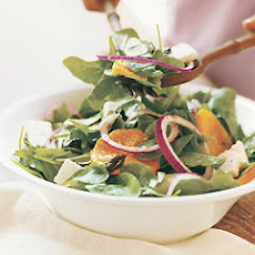 Arugula and Mint Salad with Oil-Cured Black Olives, Oranges, and Ricotta Salata
