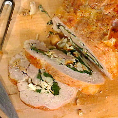 Veal Roulade with Crabmeat, Mushroom and Spinach Stuffing and Perigourdine Sauce