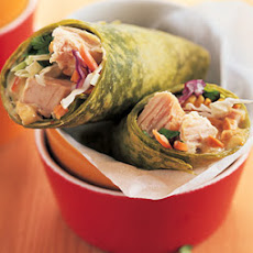 Turkey Wraps with Curry-Chutney Mayonnaise and Peanuts