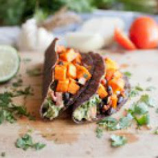 Chipotle Sweet Potato, Black Bean, and Guac Tacos