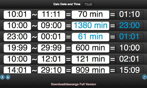 Date and time Calculator