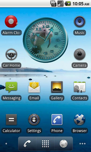 Manatee 4 Analog Clock