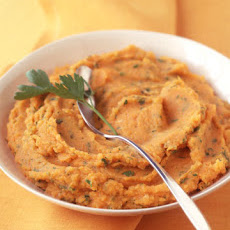 Mashed Sweet and Russet Potatoes with Herbs