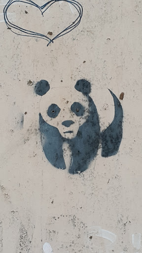 Панда - трафарет