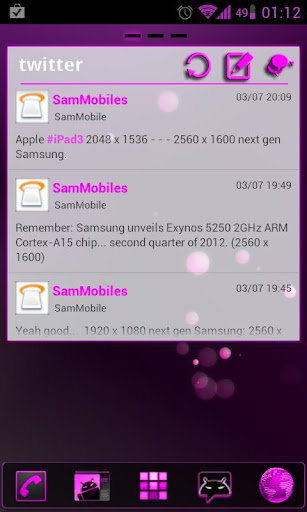 【免費個人化App】GOWidget Pink ICS Light Free-APP點子