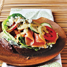 Open-Faced Smoked Salmon Sandwich