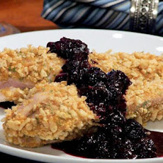 Krispy Chicken With Blueberry Sauce