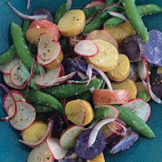 Caesar Potato Salad with Sugar Snap Peas