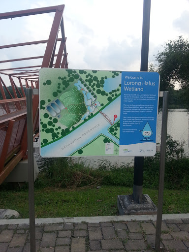 Lorong Halus Wetland Sign 