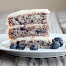 Moist Blueberry Cake with Light Lemon Icing