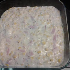 Smoke Stack Cheesy Corn Bake
