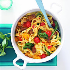 Hot Italian Sausage and Tomato Pasta