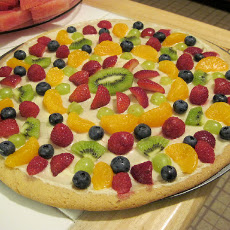 Cheesecake and Fruit Dessert Pizza