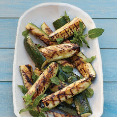 Grilled Zucchini Spears with Mint