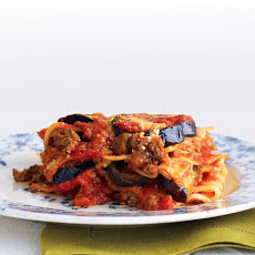 Light Beef and Eggplant Lasagna
