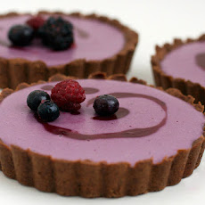 Berry Creme Tart With Cocoa Olive Oil Crust