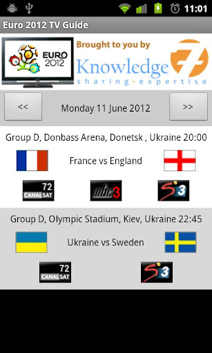 Euro 2012 TV Guide