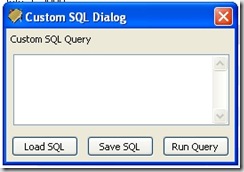 Custom SQL Dialog of Money Manager Ex