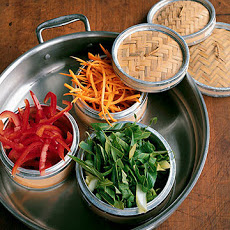 Steamed Vegetables with Rice-Wine Vinaigrette