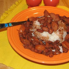 Very Slow Cooking Red Beans and Rice
