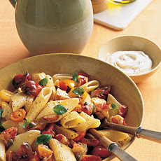 Pasta with Marinated Tomatoes and Lobster