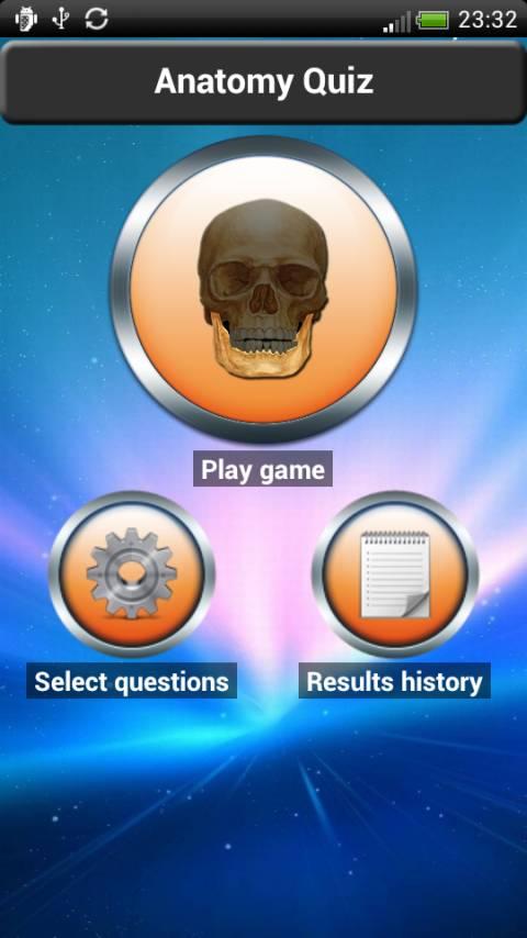 Android application Anatomy Quiz screenshort