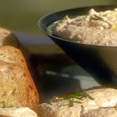Artichoke and Goat Cheese Spread with French Bread Crostini