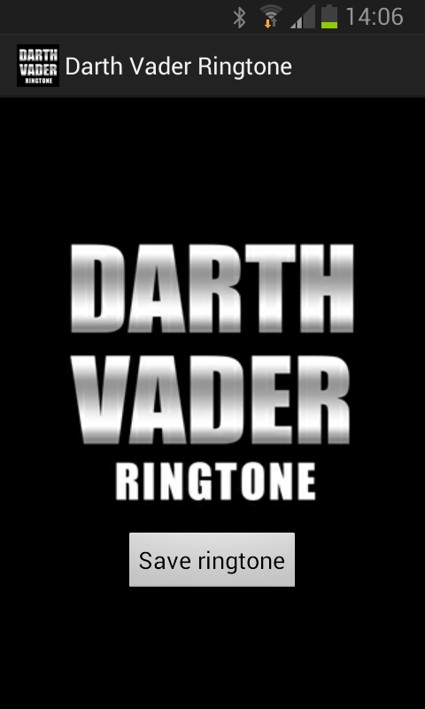 Android application Darth Vader Ringtone screenshort