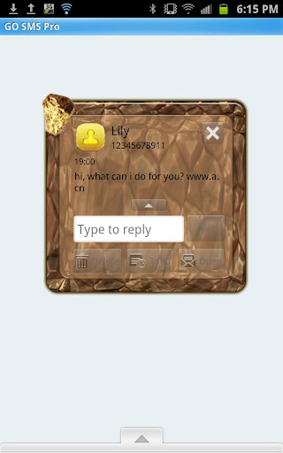 【免費個人化App】GO SMS - Golden Nuggets-APP點子