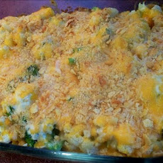 Easy Cauliflower & Broccoli Au Gratin