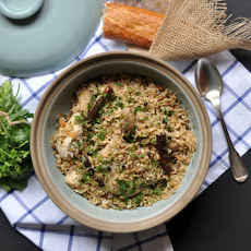 Chicken with Caramelized Onion & Cardamom Rice