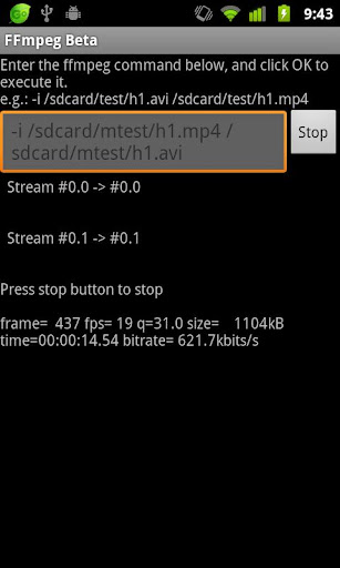 FFmpeg for Android Beta