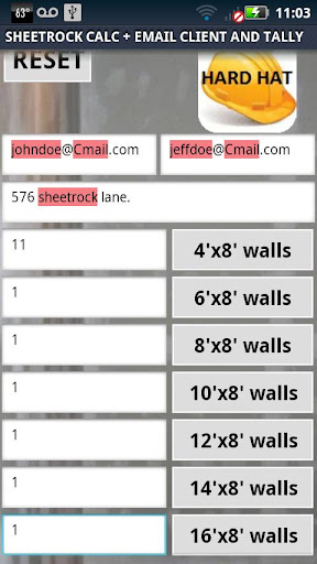 SHEETROCK CALC PLUS