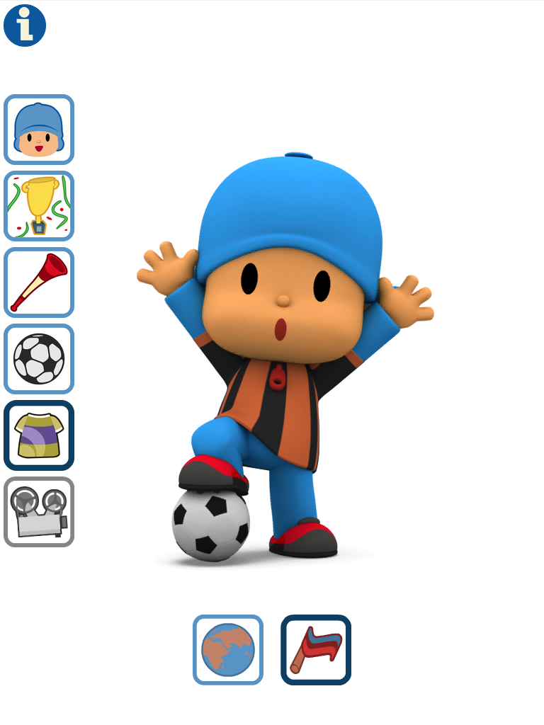 Android application Talking Pocoyo Football screenshort