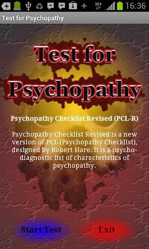 Test for Psychopathy