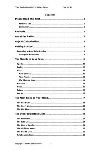 Palm Reading Simplified Pv