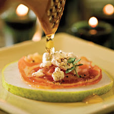 Pancetta Crisps With Goat Cheese and Pear