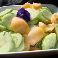 Cantaloupe and Cucumber Salad