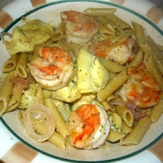 Shrimp Scampi With Artichokes