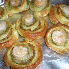Pesto Shrimp Spirals