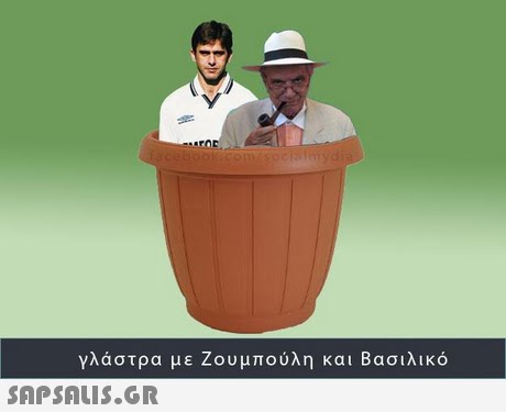 γλάστρα με Ζουμπούλη και Βασιλικό