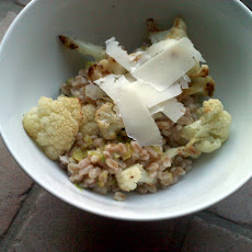 Roasted Cauliflower With Truffled Farro (Emmer Wheat)