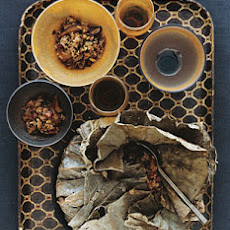 Smoked-Oyster Sticky Rice Stuffing in Lotus Leaf