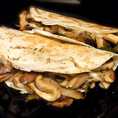 Mushrooms, Poblano and Manchego Quesadillas