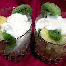 Fresh Fruit Salad With Lime Cream