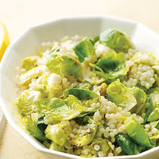 Israeli Couscous with Brussels Sprouts