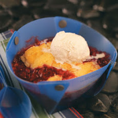 Cake & Berry Campfire Cobbler Recipe
