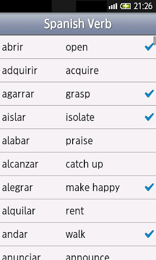 Spanish Verbs Lite